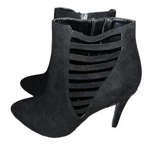 Kelly & Katie black suede like‎ stilleto boots 8M